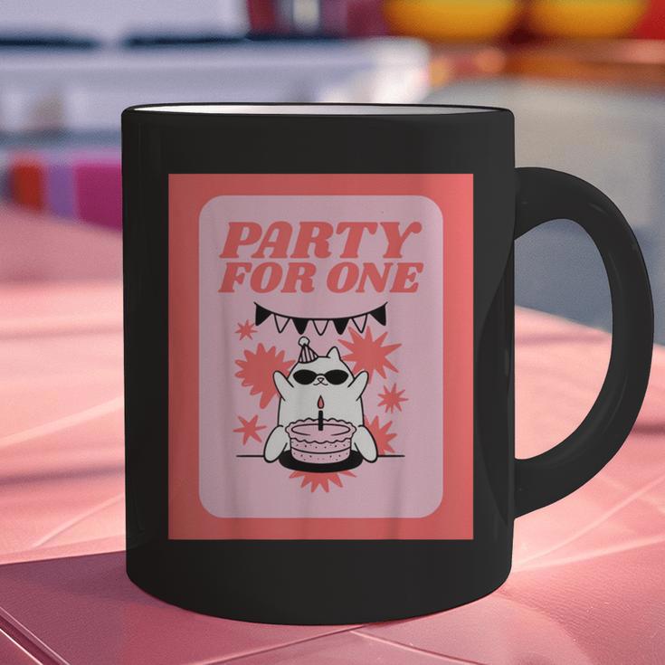 Cool Fun Cute Party Introvert Cat Character Graphic Print Coffee Mug Cool Fun Cute Party Introvert Cat Character Graphic Print Coffee Mug