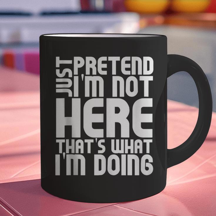 Cool Introvert Just Pretends I'm Not Heres Graphic Print Coffee Mug