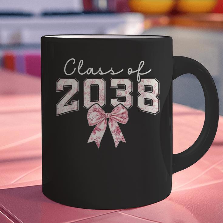 Coquette Bow Preppy Class Of 2038 Girly Girl 2038 Graduation Graphic Print Coffee Mug