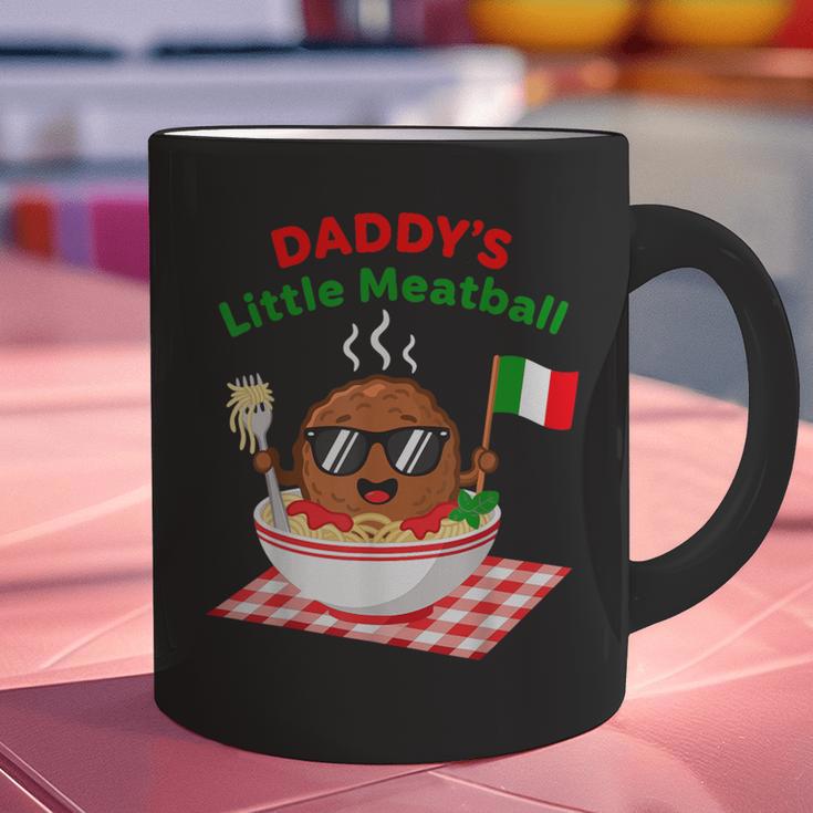 Couple Daddy's Little Meatball Italian Men Graphic Print Coffee Mug