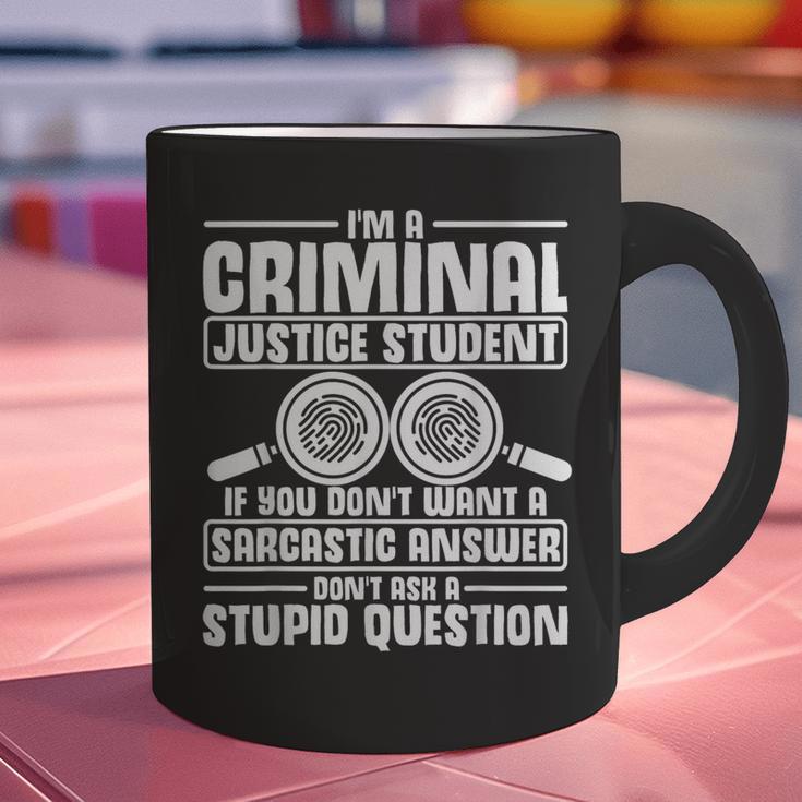 Criminal Justice Degree Graduation Criminal Justice Student Graphic Print Coffee Mug
