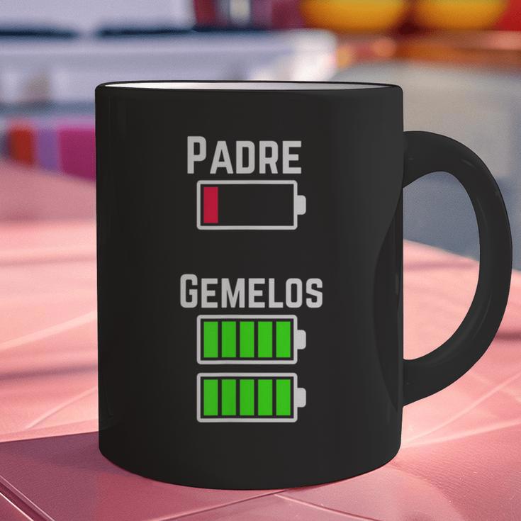 Cufflinks Battery Filled Tired Dad Low Battery Charge Graphic Print Coffee Mug
