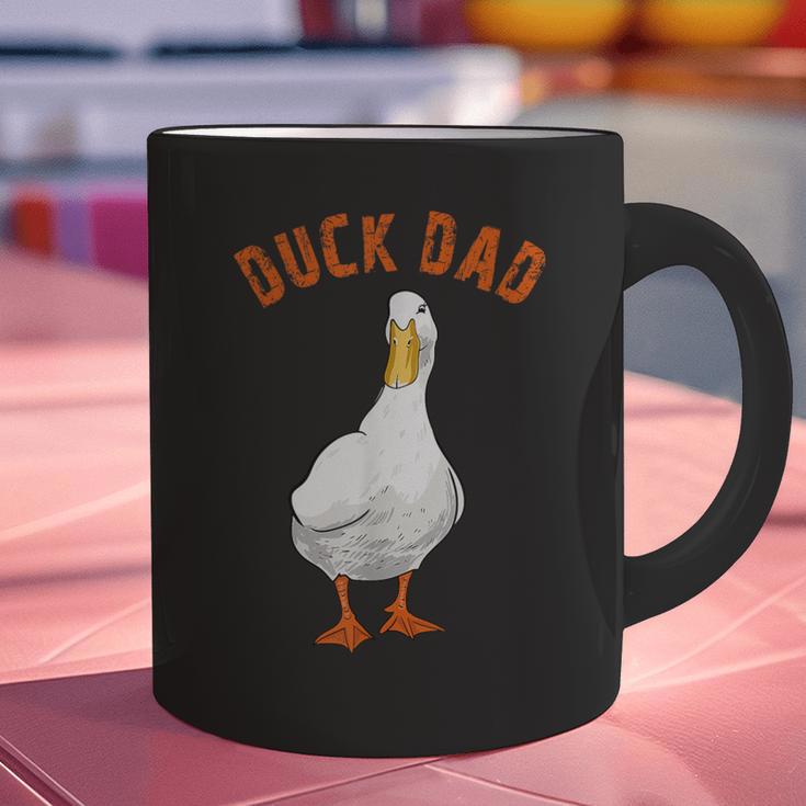 Cute Duck Dad Lover Illustration Duck Owner Graphic Print Coffee Mug