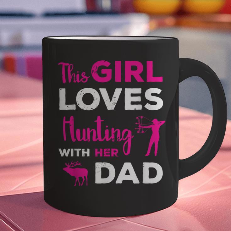 Cute Girls Hunting Dad Daughter Hunting Buddy Hunter Graphic Print Coffee Mug