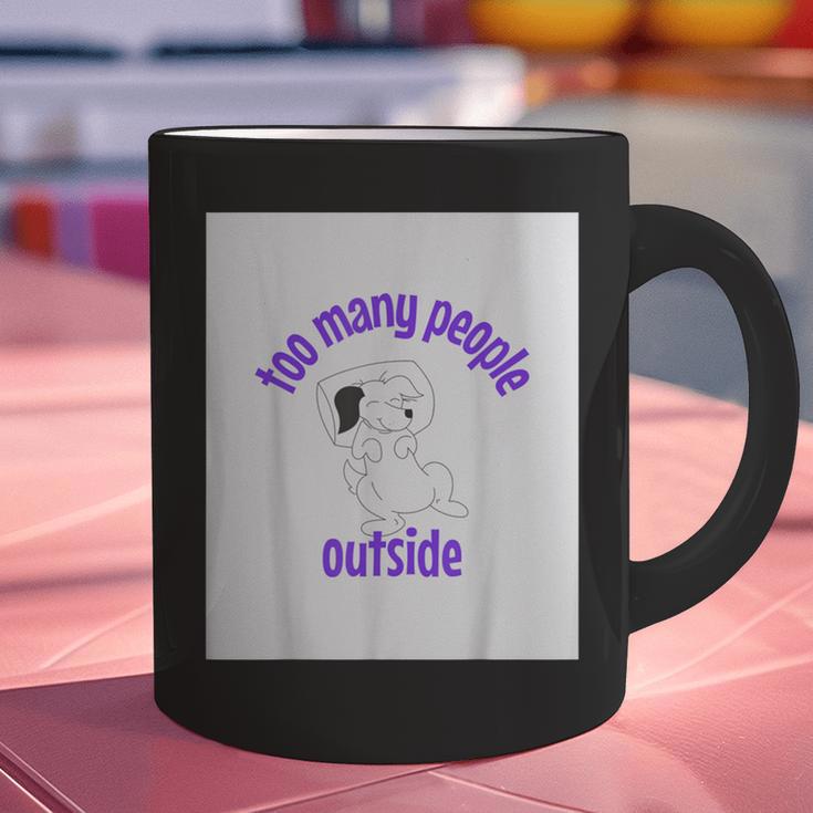Cute Puppy With a Quote For Introverts Graphic Print Coffee Mug Cute Puppy With a Quote For Introverts Graphic Print Coffee Mug
