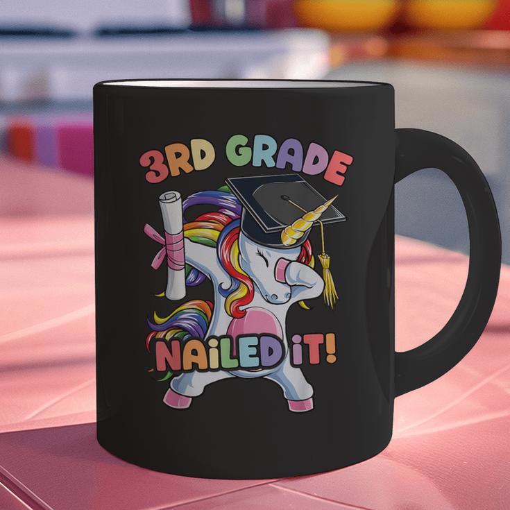 Dabbing 3rd Grade Unicorn Graduation Class Of 2021 Nailed It Graphic Print Coffee Mug