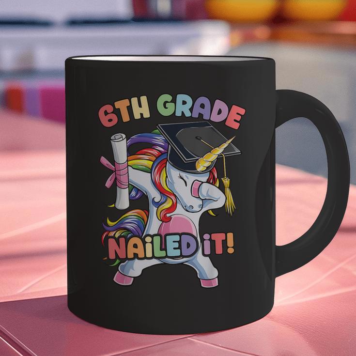 Dabbing 6th Grade Unicorn Graduation Class Of 2020 Nailed It Graphic Print Coffee Mug