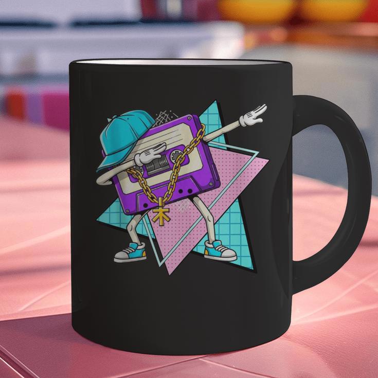 Dabbing Cassette Tape 70s 80s 80s Outfit Nostalgia Graphic Print Coffee Mug
