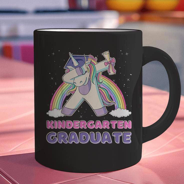 Dabbing Unicorn Kindergarten Graduation Dab Dance Girl Graphic Print Coffee Mug
