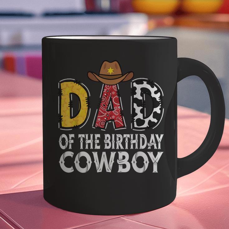 Dad 1st Birthday Cowboy Western Dad Birthday Boy Graphic Print Coffee Mug