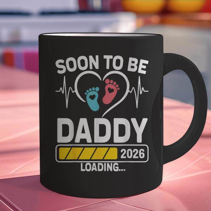 Dad To Be 2026 Loading Dad Est 2026 Promoted To Daddy Graphic Print Coffee Mug