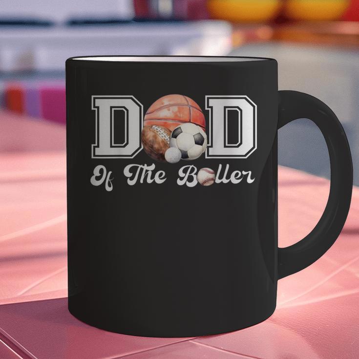 Dad Of The Birthday Boller Born 2 Ball Matching Family Party Graphic Print Coffee Mug