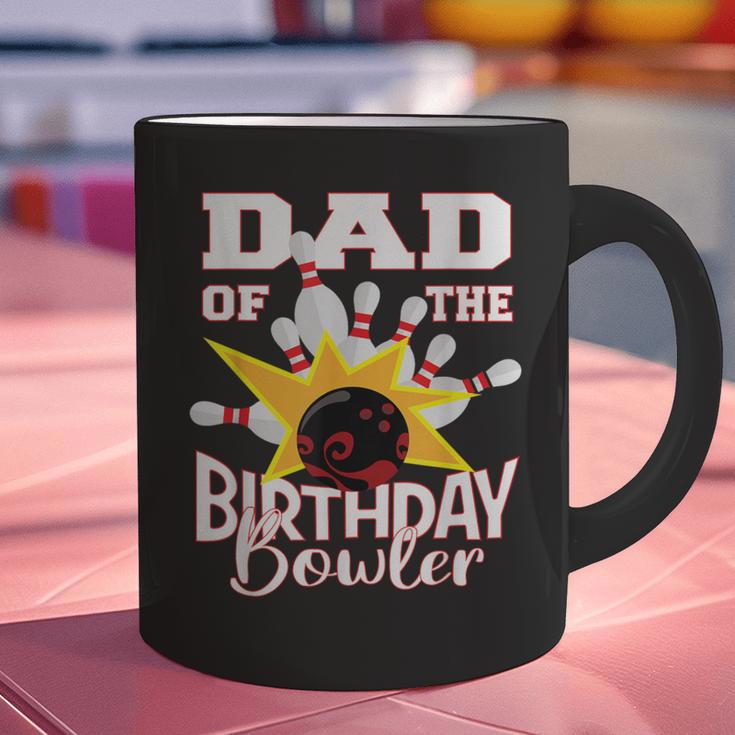 Dad Of The Birthday Bowler Kid Bowling Party Graphic Print Coffee Mug