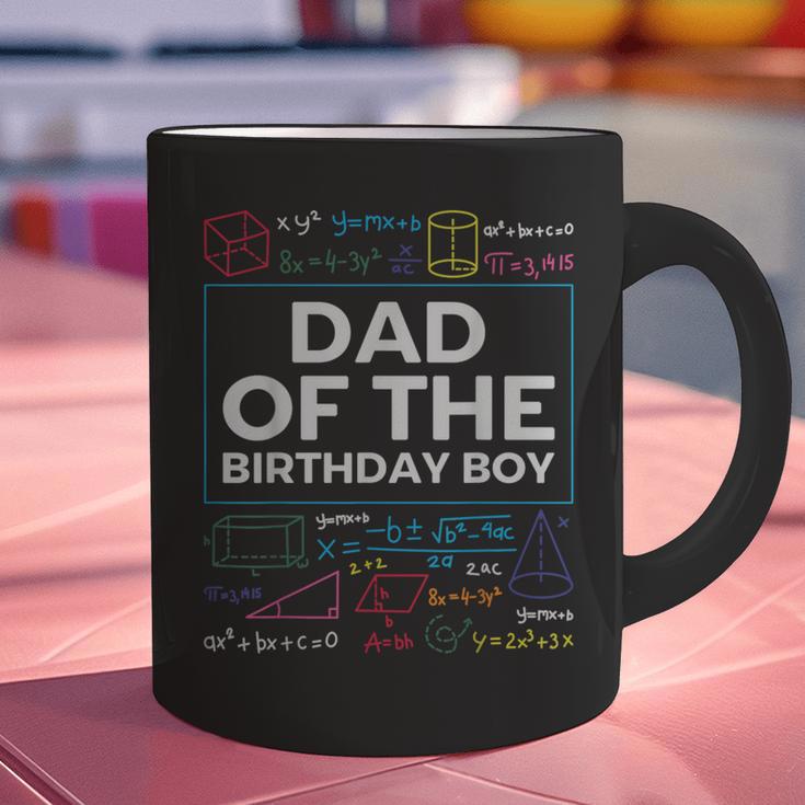 Dad Of The Birthday Boy 10th Birthday Math Party Outfit Graphic Print Coffee Mug