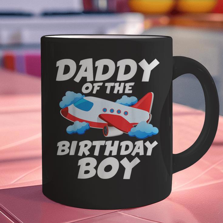 Dad Of The Birthday Boy Airplane Graphic Print Coffee Mug