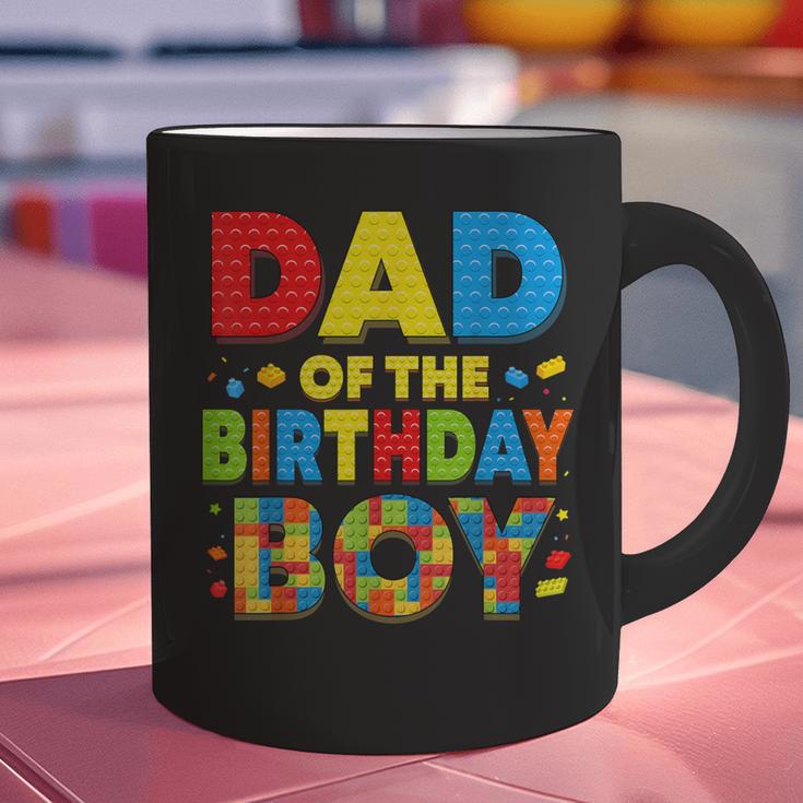 Dad Of The Birthday Boy Building Block Birthday Graphic Print Coffee Mug