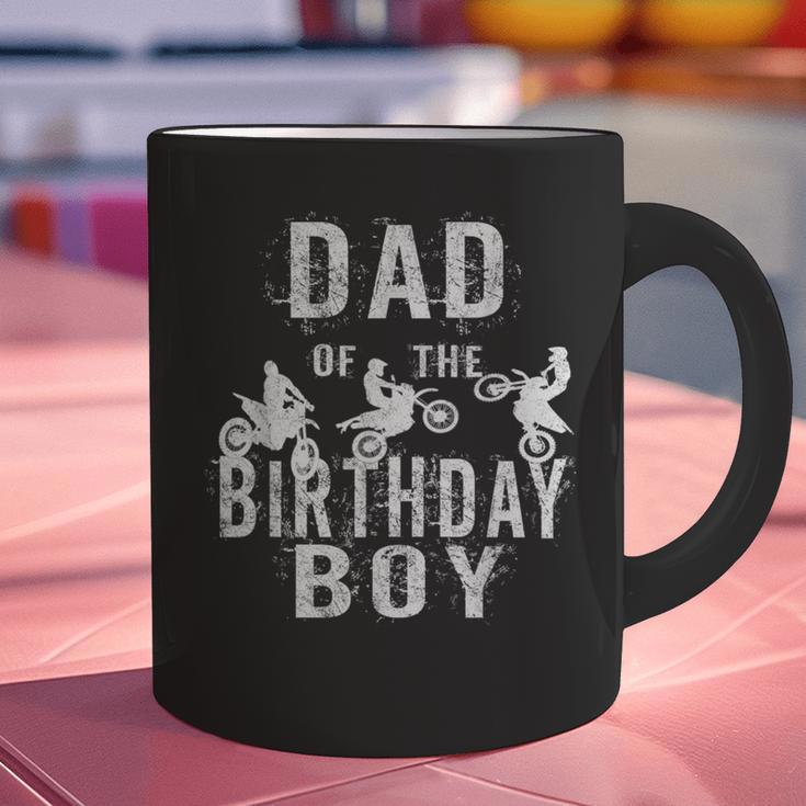 Dad Of The Birthday Boy Dirt Bike B-Day Party Graphic Print Coffee Mug