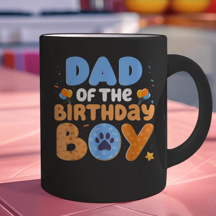 Dad Of The Birthday Boy Dog Lover Family Matching Graphic Print Coffee Mug