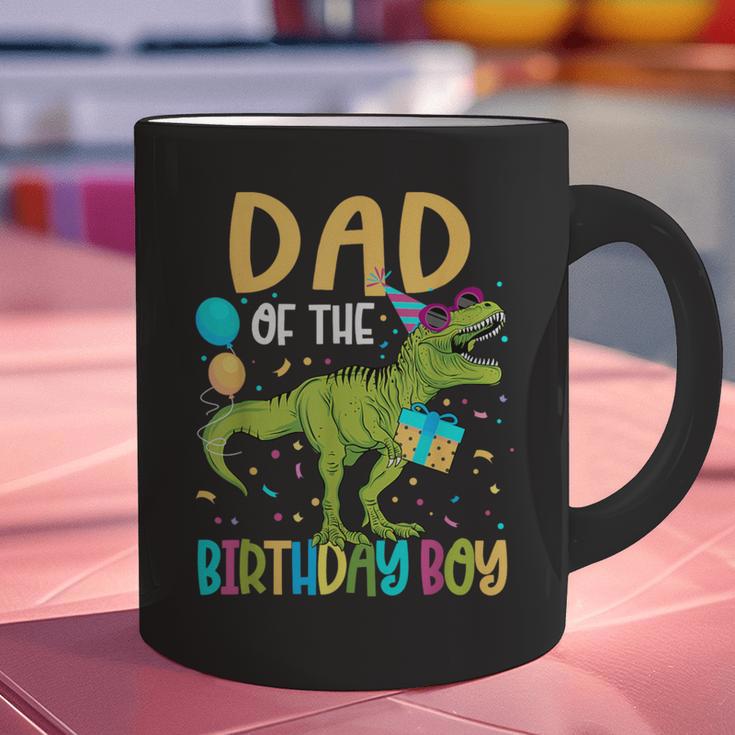 Dad Of The Birthday Boy Family Matching Dinosaur Squad Graphic Print Coffee Mug