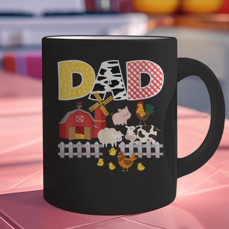 Dad Birthday Boy Farm Animal Farming Farmer Family B-Day Graphic Print Coffee Mug