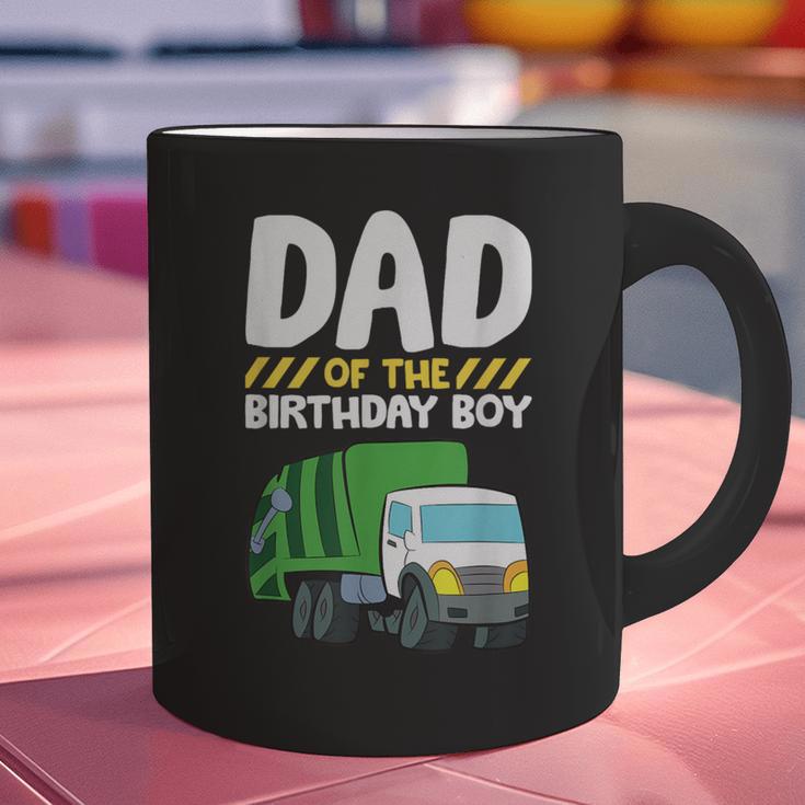 Dad Of The Birthday Boy Garbage Truck Birthday Party Graphic Print Coffee Mug