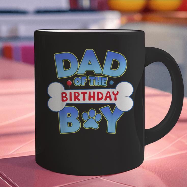Dad Of The Birthday Boy Matching Dog Family Birthday Party Graphic Print Coffee Mug