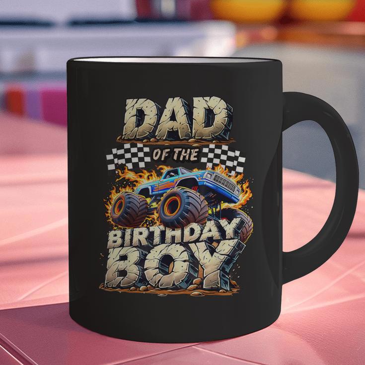 Dad Of The Birthday Boy Monster Truck Family Matching Party Graphic Print Coffee Mug