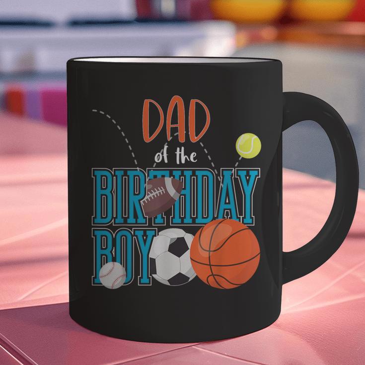 Dad Of The Birthday Boy Sports Matching Family Graphic Print Coffee Mug