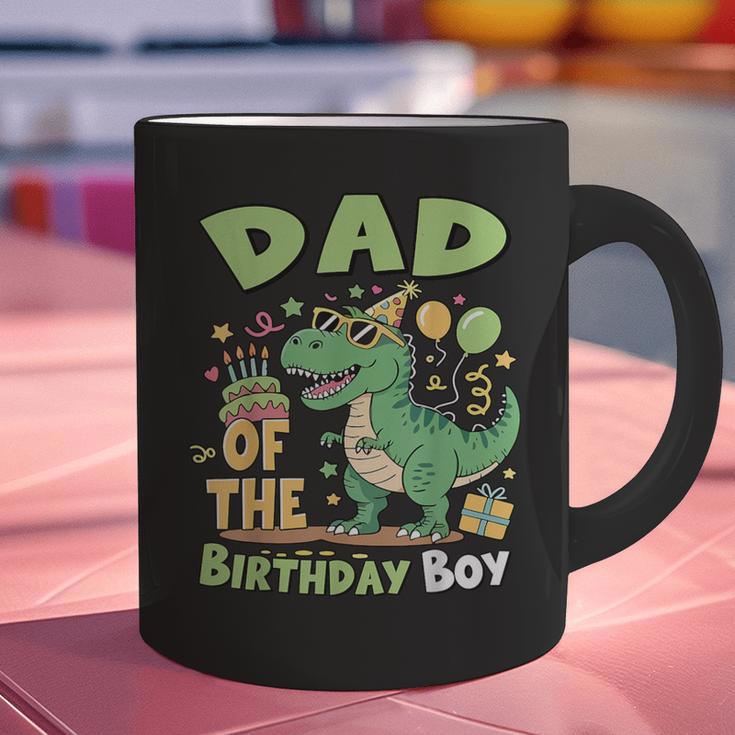 Dad Of The Birthday BoyRex Dinosaur Family Party Graphic Print Coffee Mug