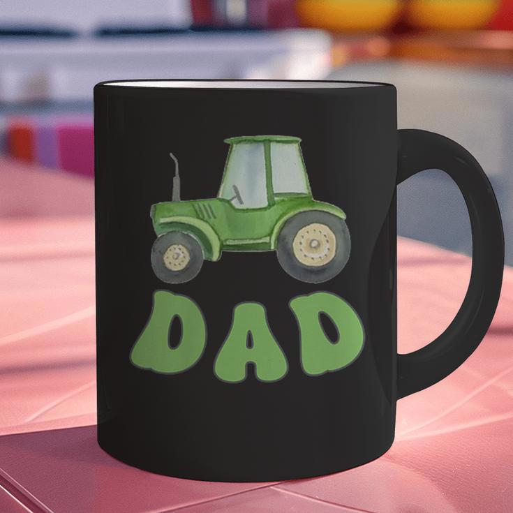 Dad Of The Birthday Boy Tractor Farm Trucks Family Party Graphic Print Coffee Mug