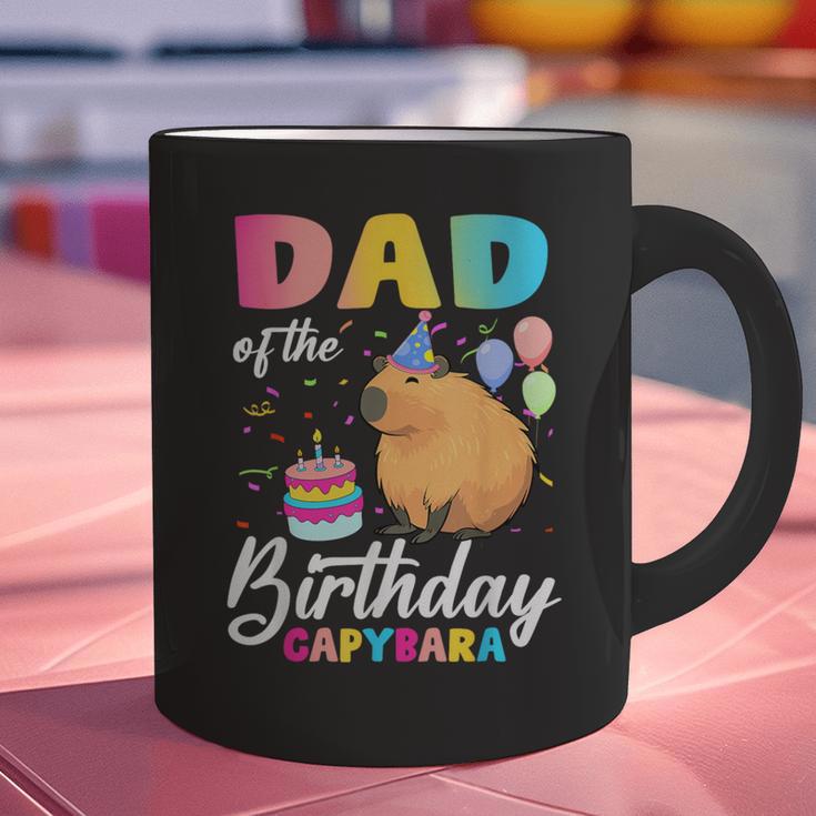 Dad Of The Birthday Capybara Girl Bday Party Family Graphic Print Coffee Mug