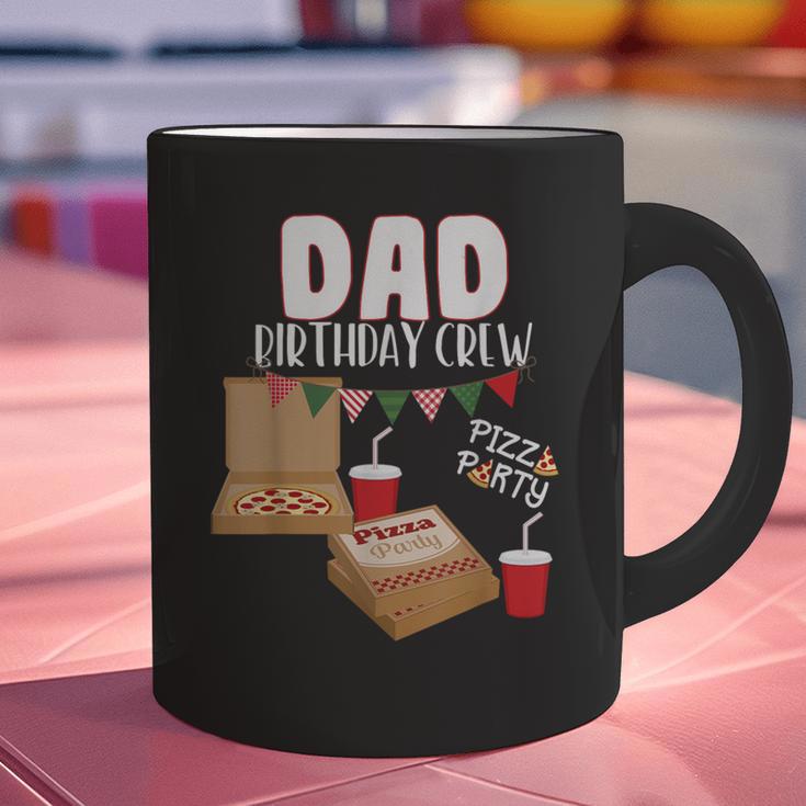 Dad Birthday Crew Pizza Theme Birthday Pizza Lover Party Graphic Print Coffee Mug