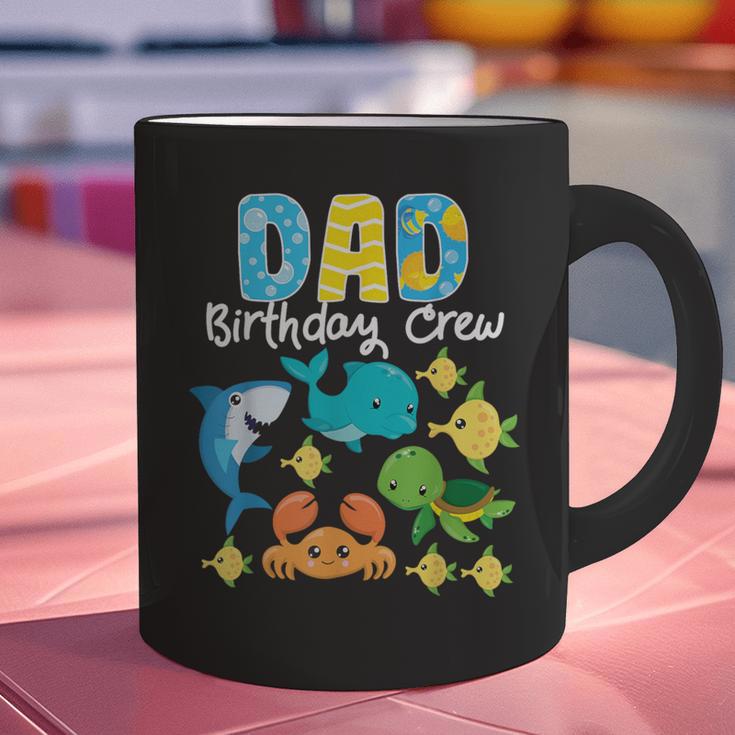 Dad Birthday Crew Sea Ocean Fish Aquarium Bday Party Graphic Print Coffee Mug