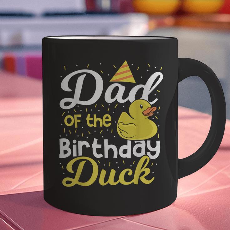 Dad Of The Birthday Duck Boy Rubber Duck Birthday Girl Graphic Print Coffee Mug