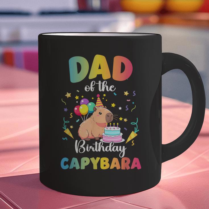 Dad Of The Birthday Girl Capybara Bday Party Family Graphic Print Coffee Mug