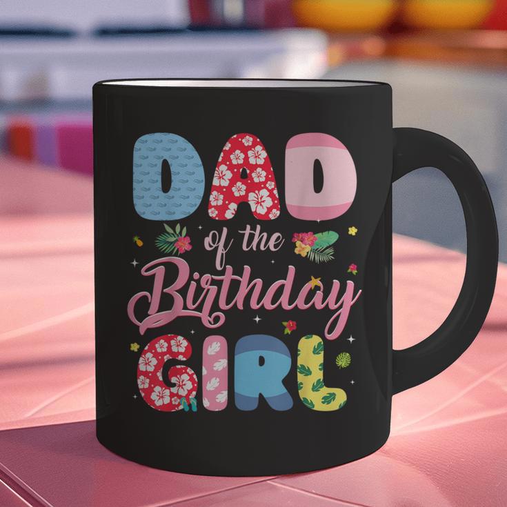 Dad Of The Birthday Girl Family Summer Beach Birthday Party Graphic Print Coffee Mug