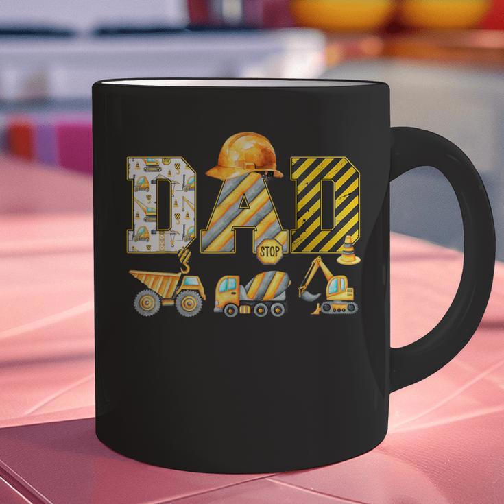 Dad Construction Excavator Kids Matching Family Party Graphic Print Coffee Mug Dad Construction Excavator Kids Matching Family Party Graphic Print Coffee Mug