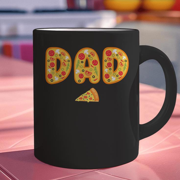 Dad Daddy Matching Birthday Squad Crew Pizza Family Graphic Print Coffee Mug