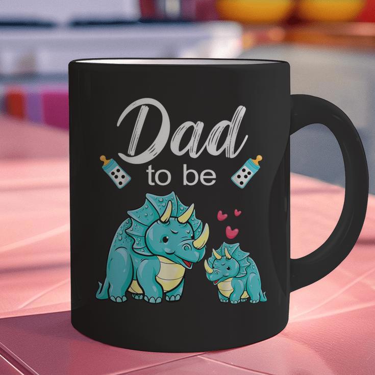 Dad To Be Dinosaur Baby Shower For Boy Graphic Print Coffee Mug Dad To Be Dinosaur Baby Shower For Boy Graphic Print Coffee Mug