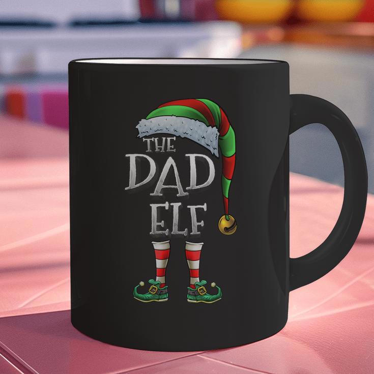 The Dad Elf Shirt Matching Family Dad Christmas Elf Graphic Print Coffee Mug