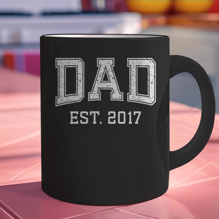 Dad Est 2017 Custom Dad Personalized Fathers Day Customized Graphic Print Coffee Mug