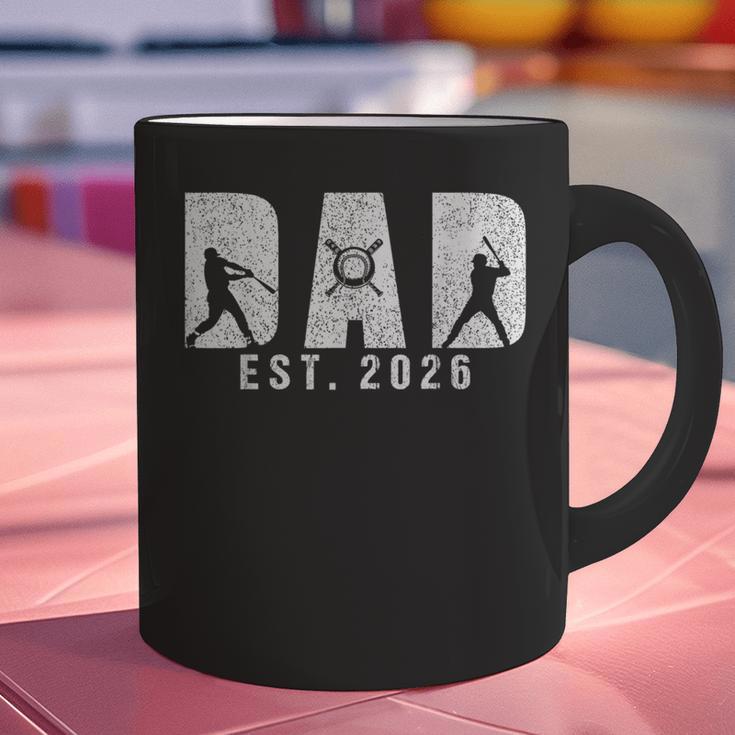 Dad Est 2026 Baseball Dad To Be New Baby Daddy Father's Day Graphic Print Coffee Mug