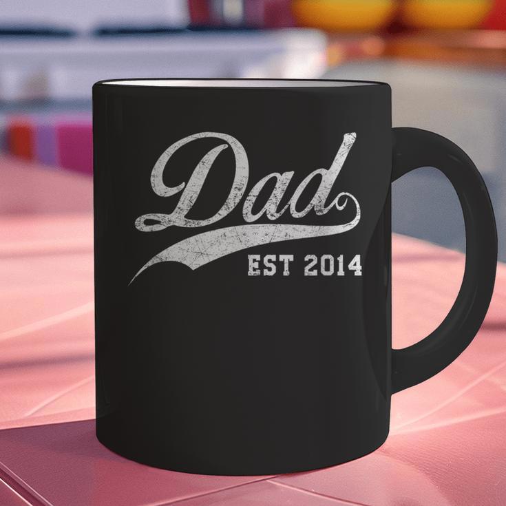 Dad Established 2014 Father's Day Graphic Print Coffee Mug Dad Established 2014 Father's Day Graphic Print Coffee Mug