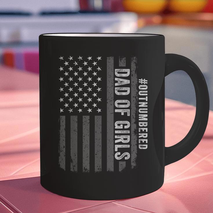 Dad Of Girls Outnumbered Fathers Day 2025 For Dad Daughters Graphic Print Coffee Mug Dad Of Girls Outnumbered Fathers Day 2025 For Dad Daughters Graphic Print Coffee Mug
