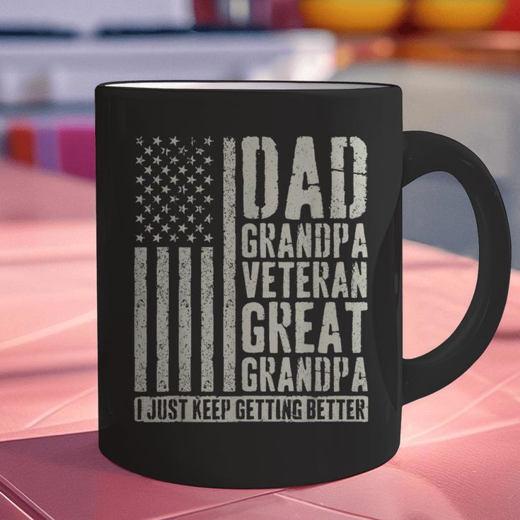 Dad Grandpa Veteran Great Grandpa Graphic Print Coffee Mug