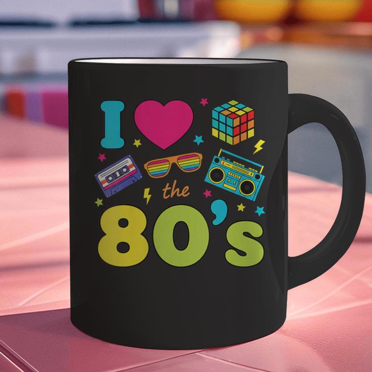 Dad I Love The 80's Retro 80s Nostalgia For Dad Graphic Print Coffee Mug