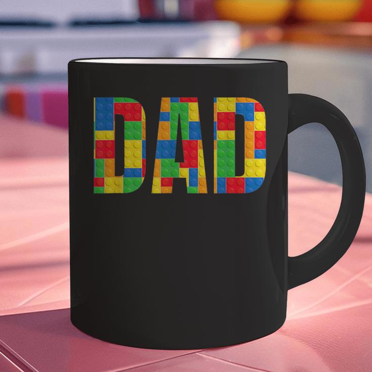 Dad Parent Brick Master Builder Building Blocks Set FamilyGraphic Print Coffee Mug