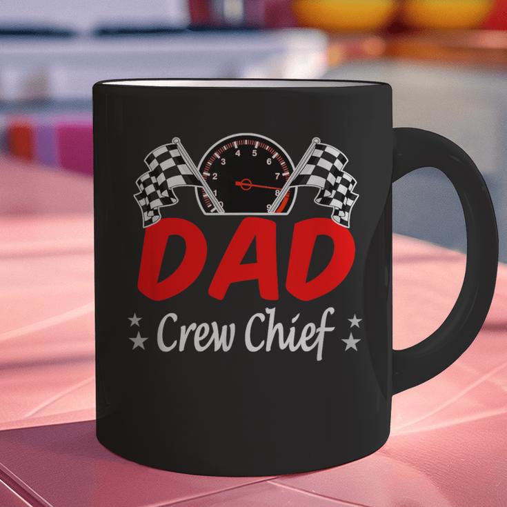 Dad Pit Crew Chief Racing Birthday Childs Party Fun Graphic Print Coffee Mug