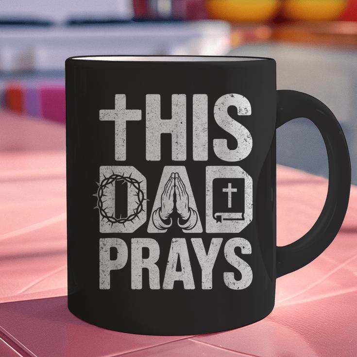 This Dad Pray Religious Vintage Father's Day Christian Daddy Graphic Print Coffee Mug