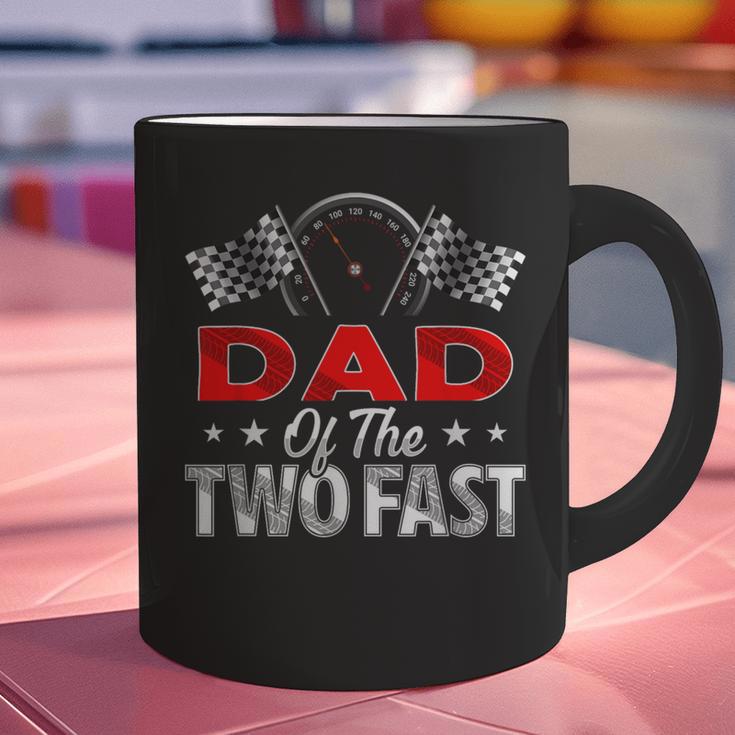Dad Of The Two Fast Second Birthday Racing Car Family Graphic Print Coffee Mug